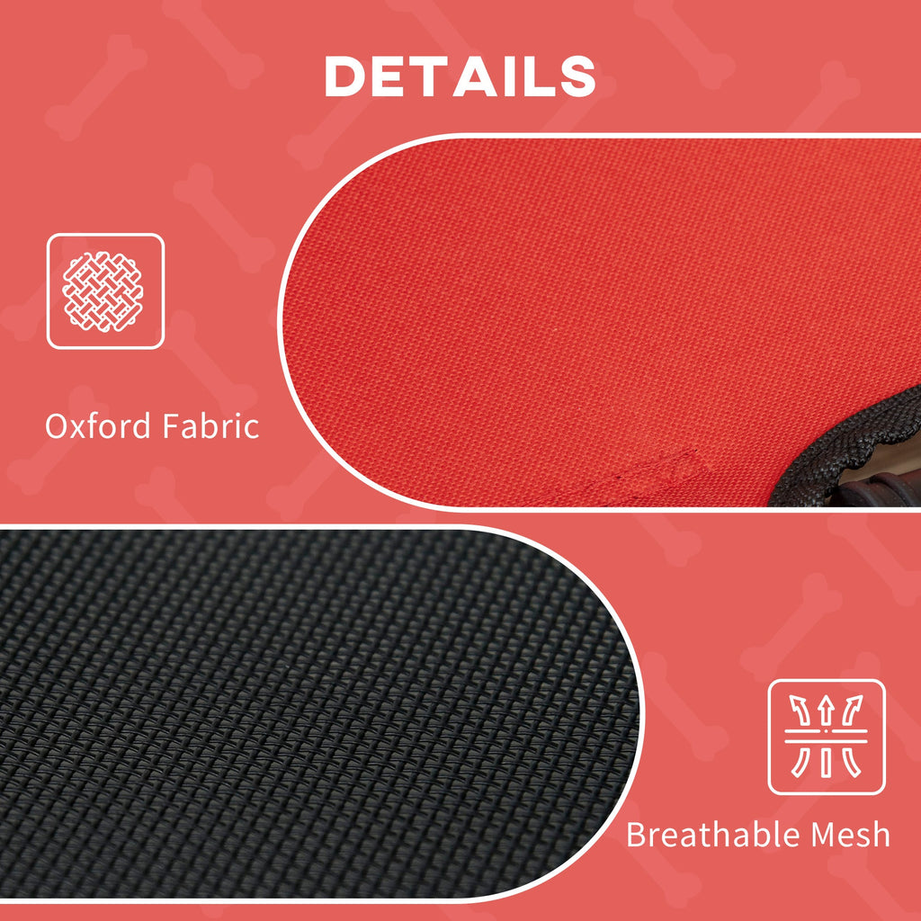 Lit surélevé portable pour chien avec protection UV et effet rafraîchissant