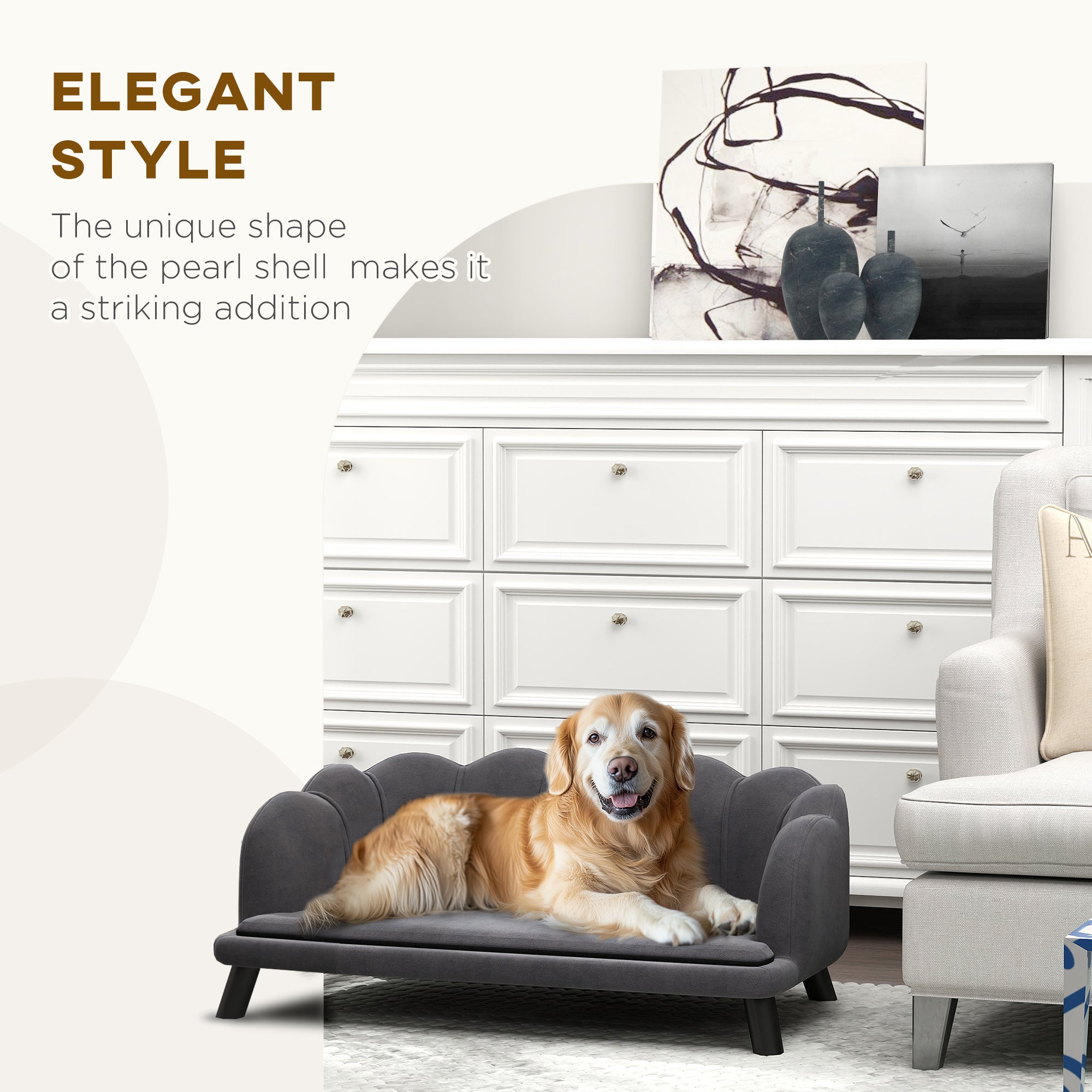 Canapé design pour chiens : confort royal pour vos compagnons