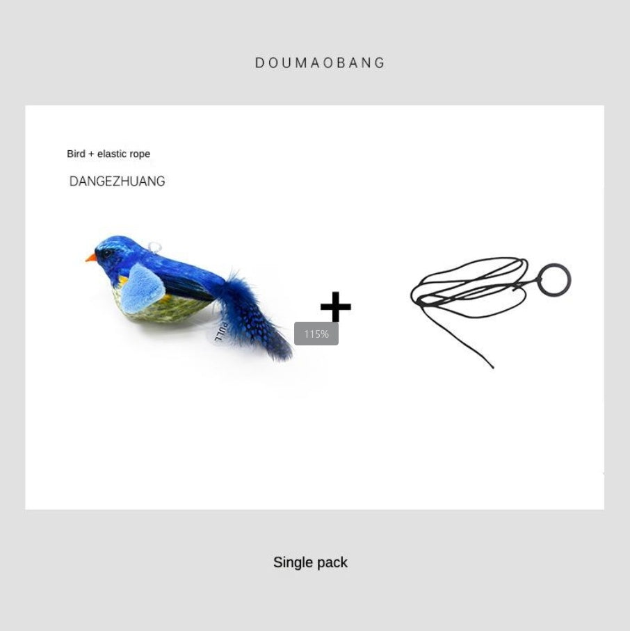 Jouet d'Appât pour Oiseaux au Design Mignon, Jouet d'Appât pour Perroquet en Simulation