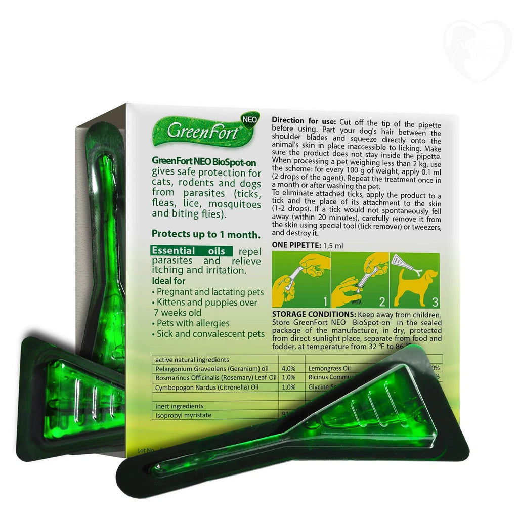 Prévention des puces et tiques pour chiens, chats et lapins - Traitement naturel contre les puces