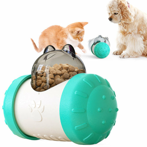 Balle interactive pour chiens et chats avec distributeur de nourriture