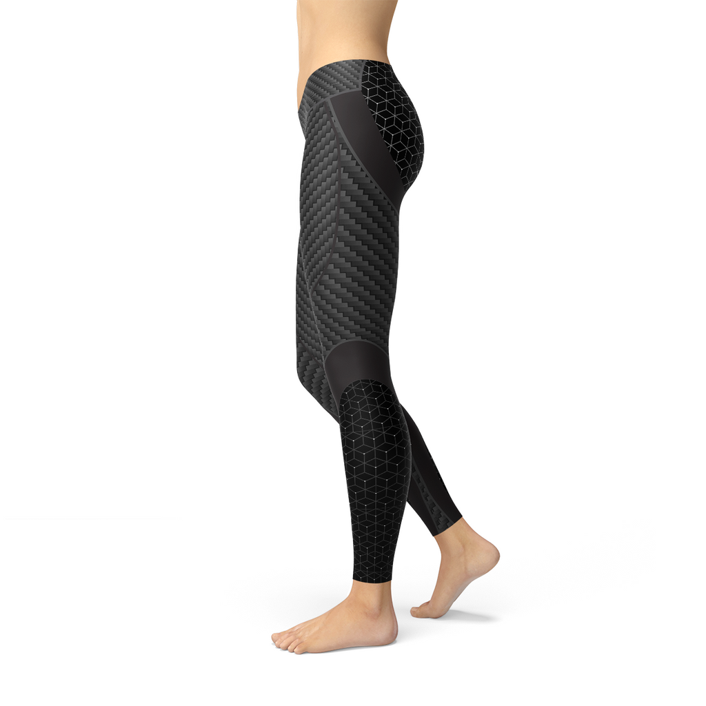 Leggings de sport en fibre de carbone pour femmes