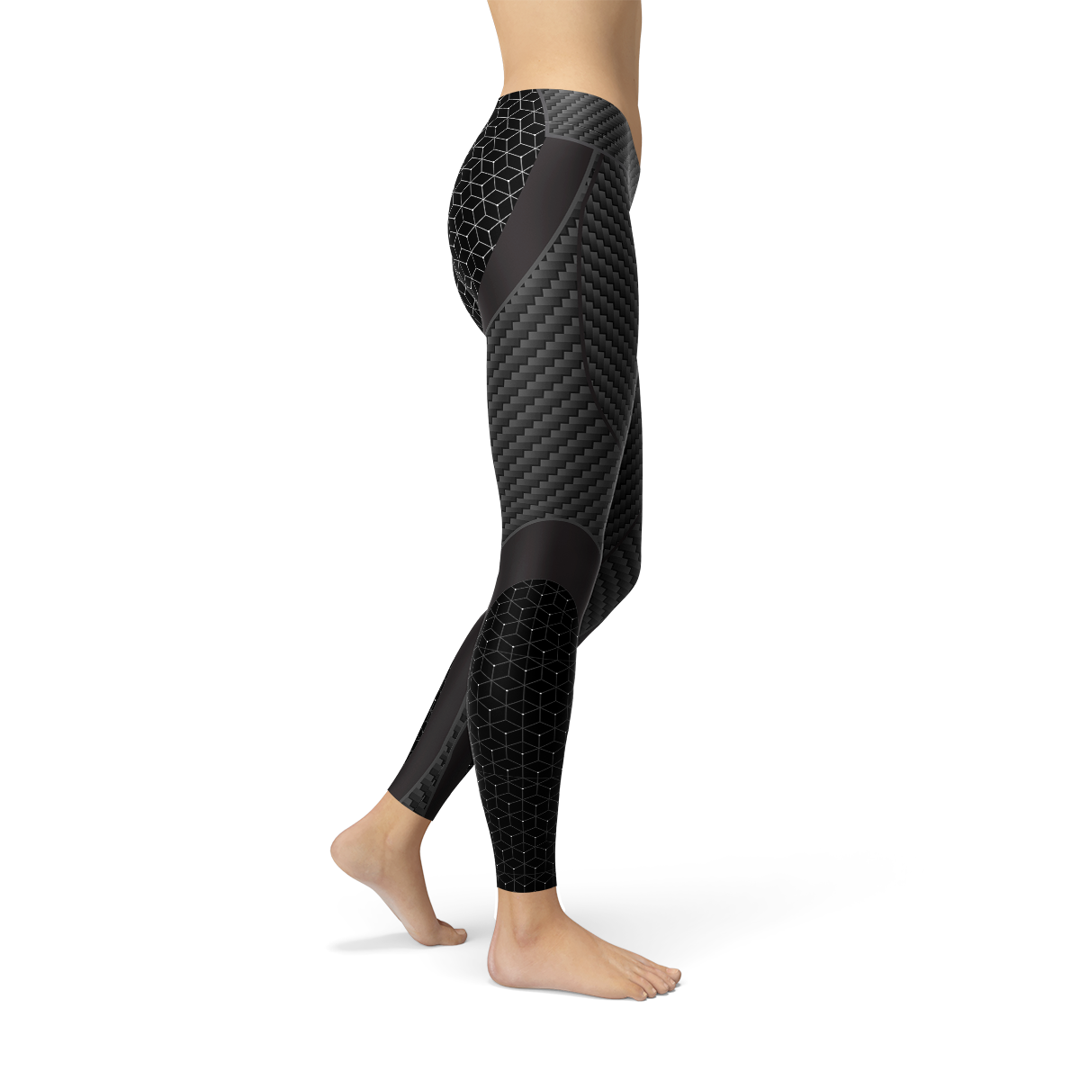 Leggings de sport en fibre de carbone pour femmes