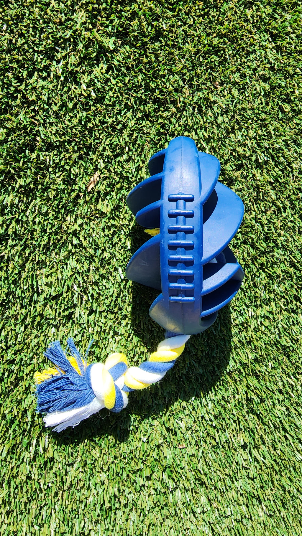 Jouet à mâcher en caoutchouc en forme de football pour chien