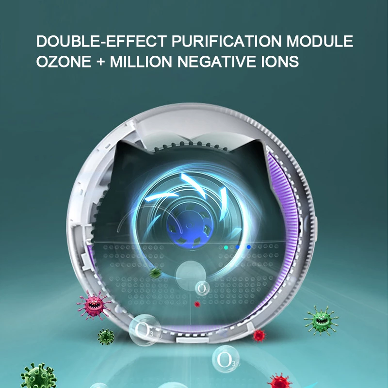Désodorisant pour bac à litière, purificateur d'air pour toilettes, éliminateur d'odeurs de chat
