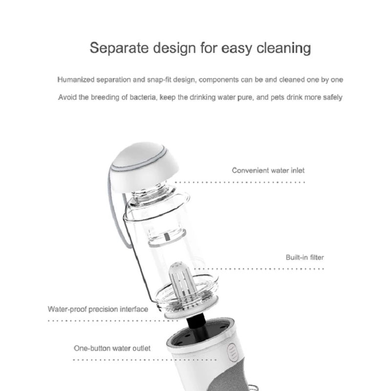 Distributeur d'eau portable pour animaux de compagnie