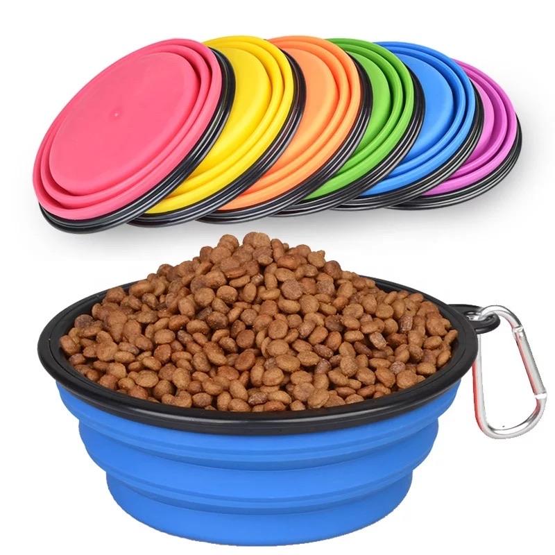Gamelle de Voyage Pliable en Silicone pour Animaux