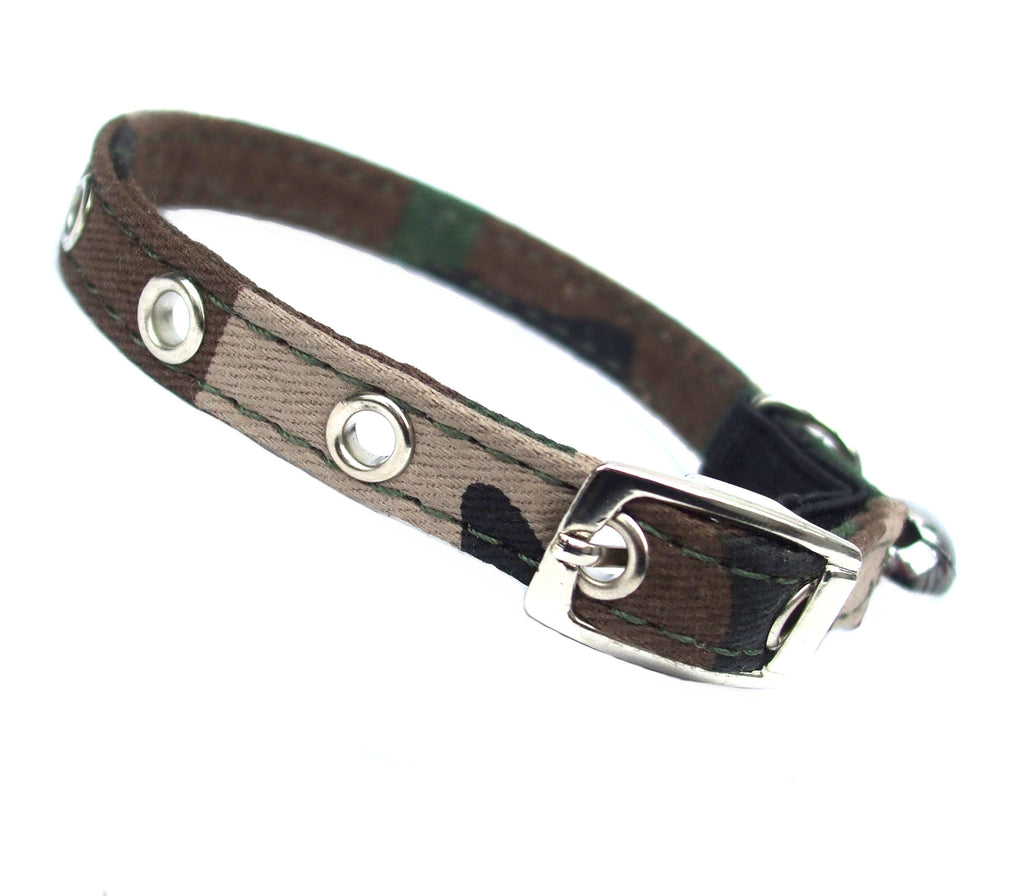 Collier en toile pour chat - Camouflage armée