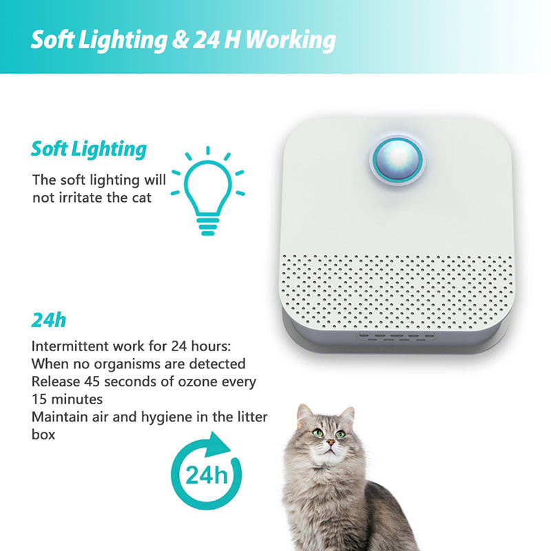 Purificateur d'odeur intelligent pour litière de chat