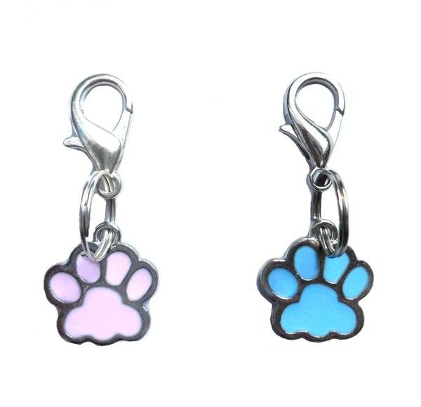 Pendentifs pour colliers de chats et chiens en forme de patte