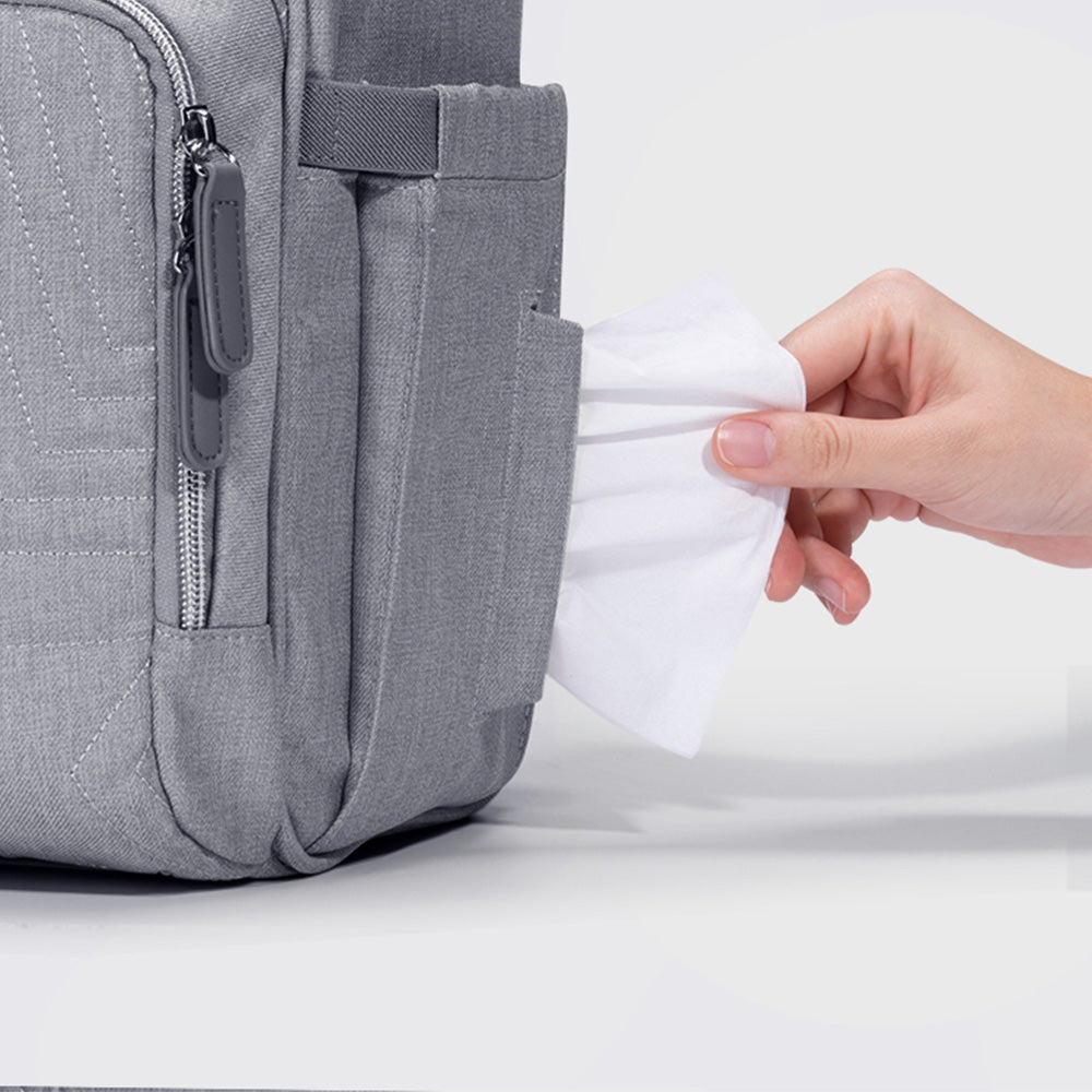 Sac à dos à langer matelassé