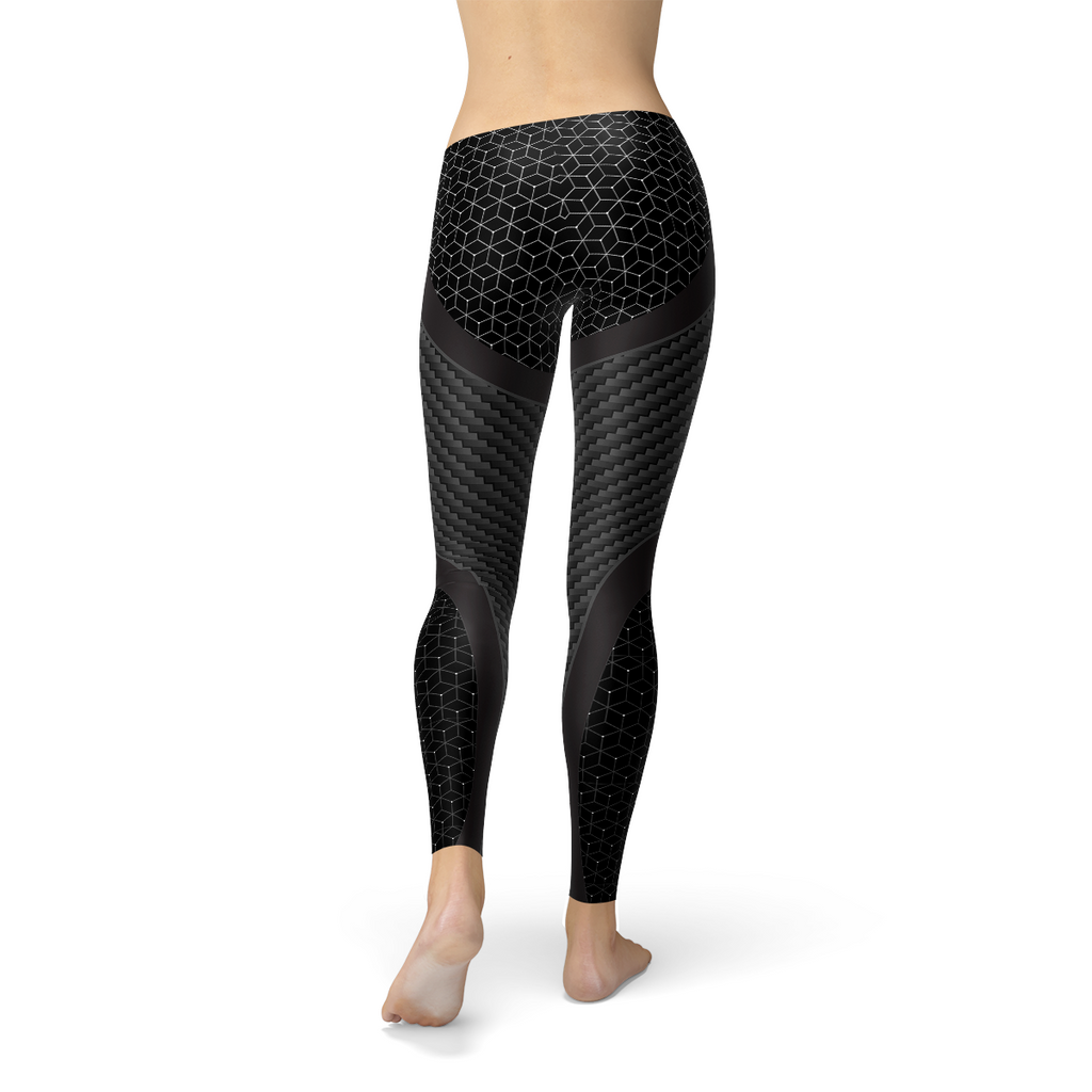 Leggings de sport en fibre de carbone pour femmes
