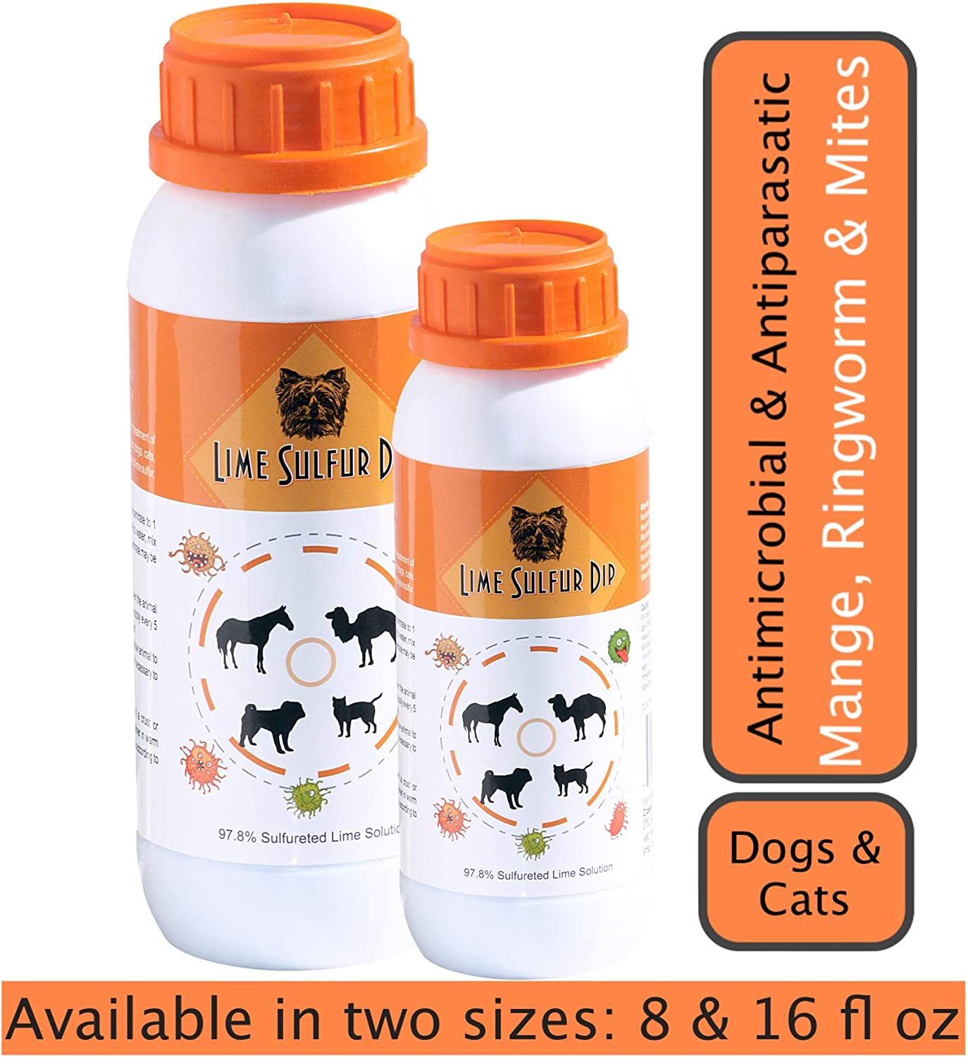 Solution Sûre Classic's Lime Sulfur Dip pour Chien, Chat et Cheval