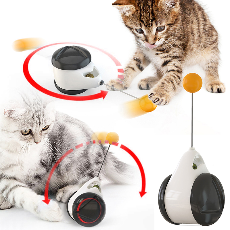 Boule à bascule équilibrée pour chat