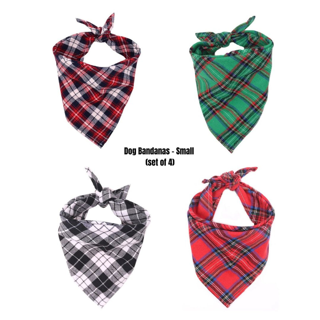 Petits bandanas pour chiens (ensemble de 4)
