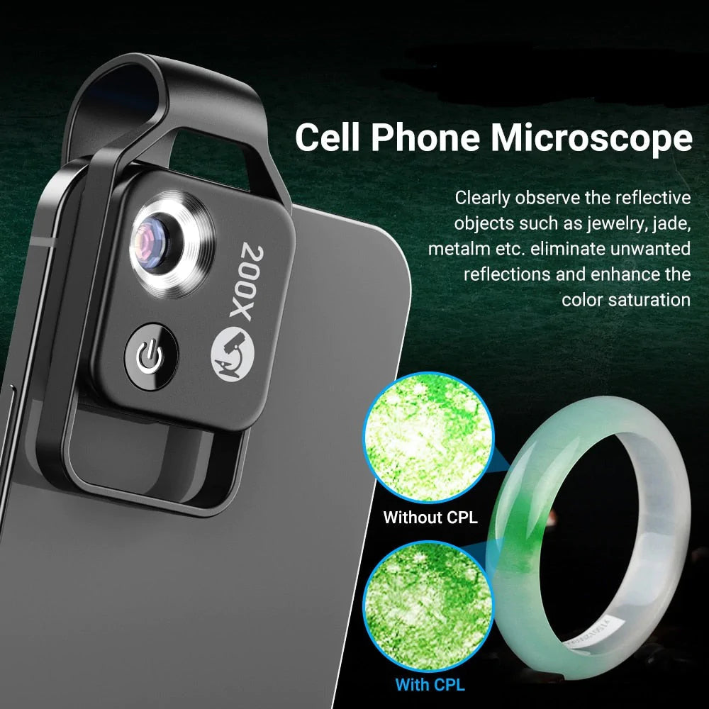 200X magnification Lens pour Mobile Phone