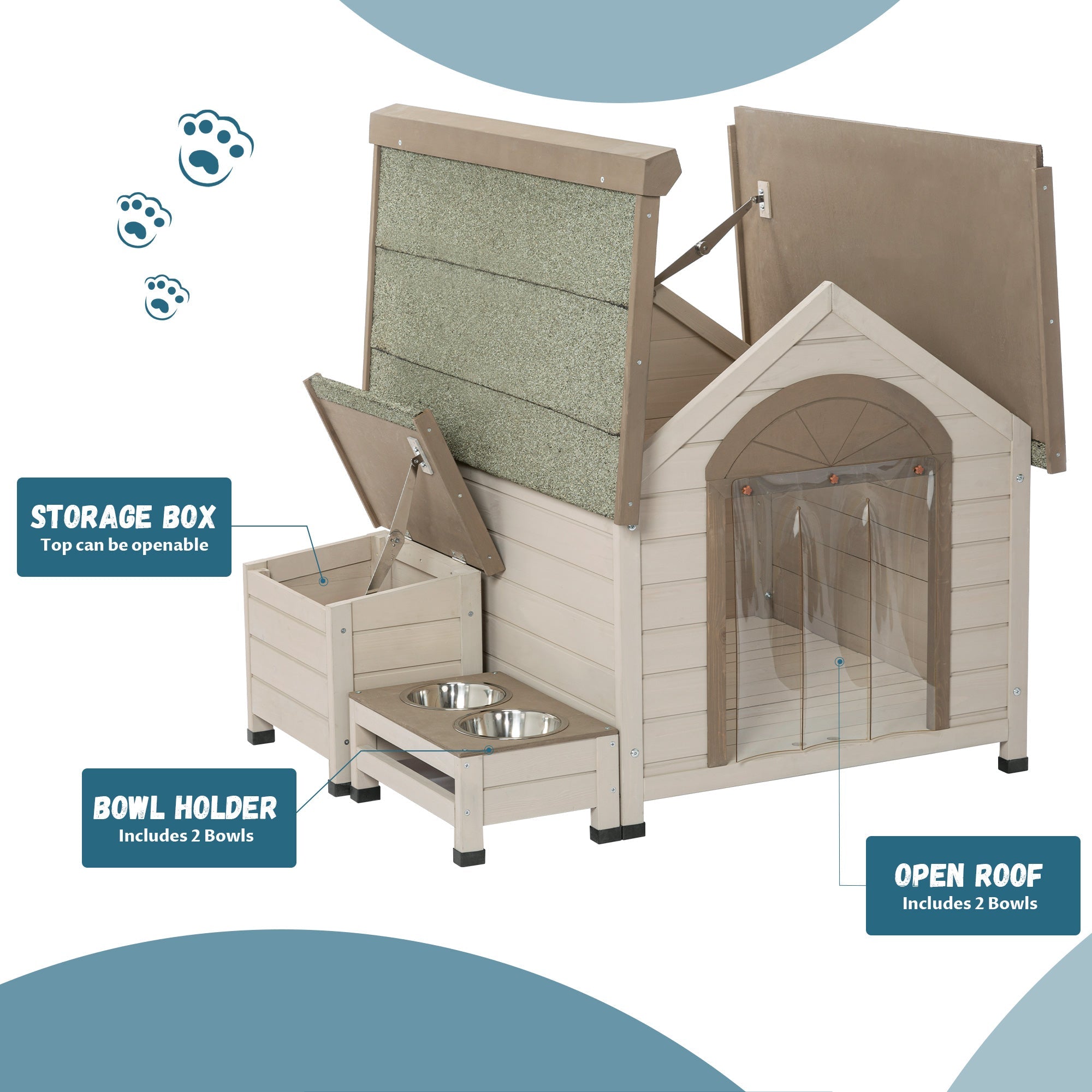 Maison en bois pour chien : confort et ventilation optimale
