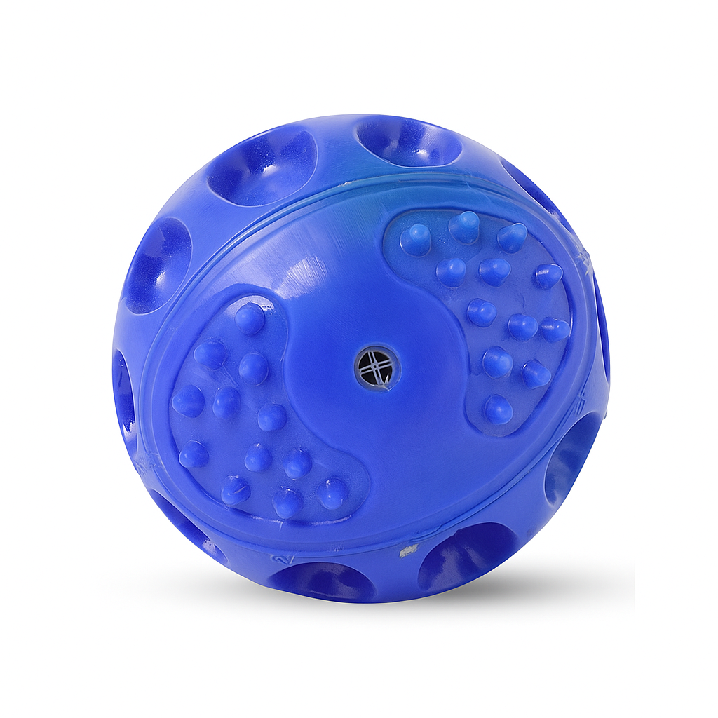 Balle Interactif Non-Toxique avec Son Squeaky - (Balle Dure à Presser)