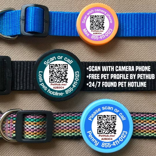 Pack de 20 étiquettes QR pour identifier votre animal en un scan