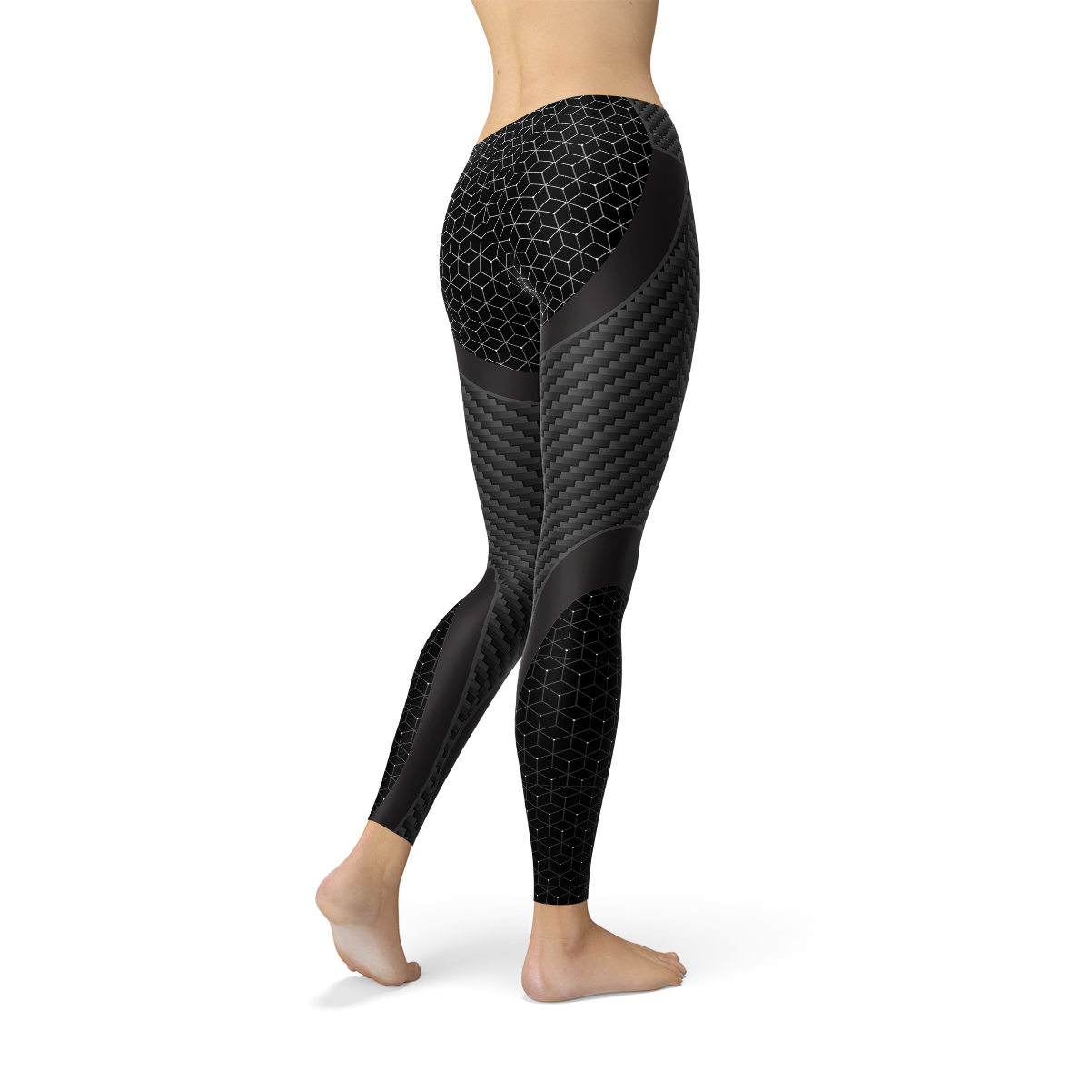 Leggings de sport en fibre de carbone pour femmes