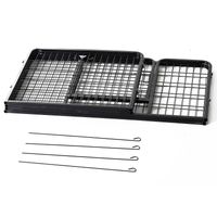 PawHut Parc de Jeu Noir 49" à 4 Panneaux pour Animaux - Pénalité Robuste pour Chiens et Chats