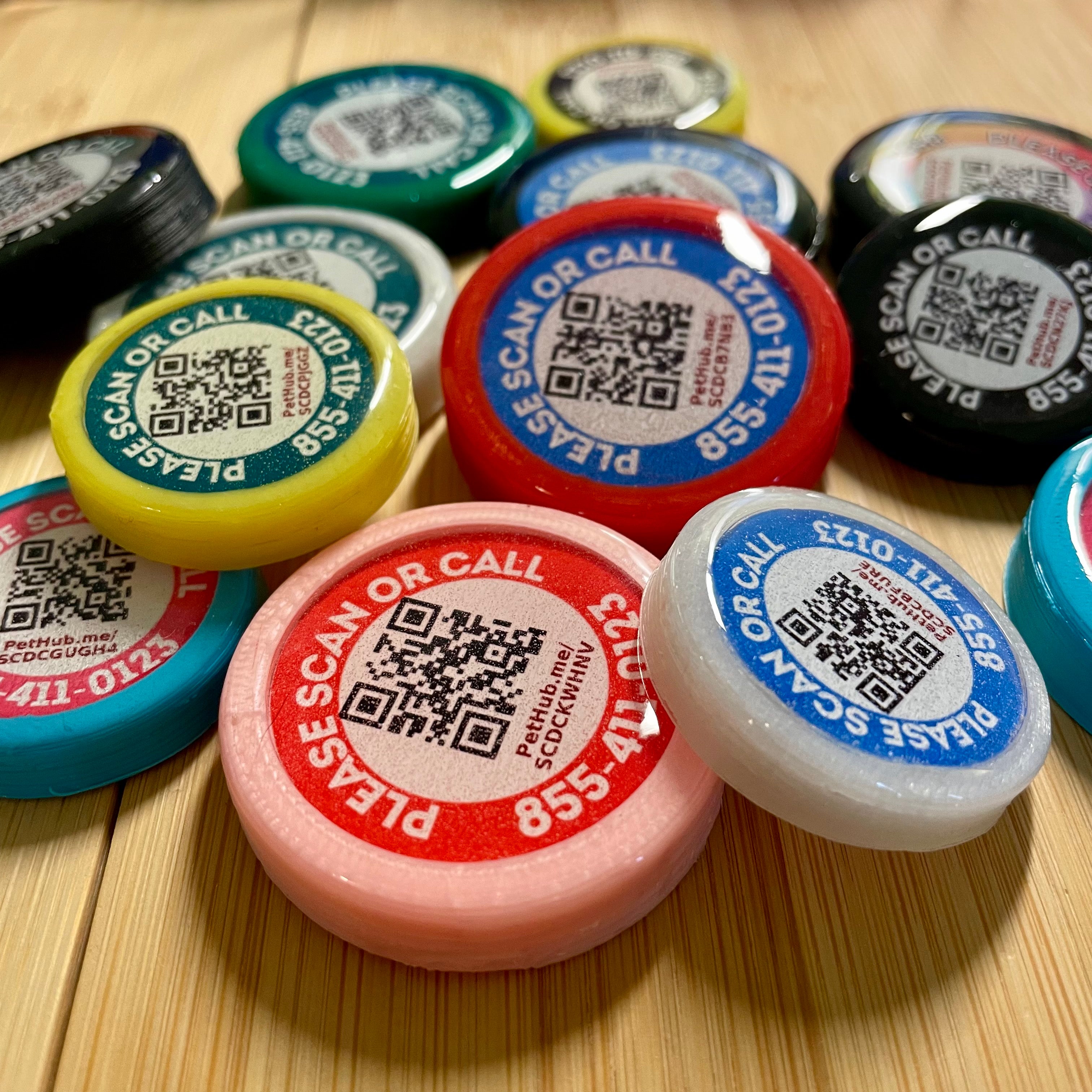 Pack de 50 médailles QR Code : Sécurisez votre animal !