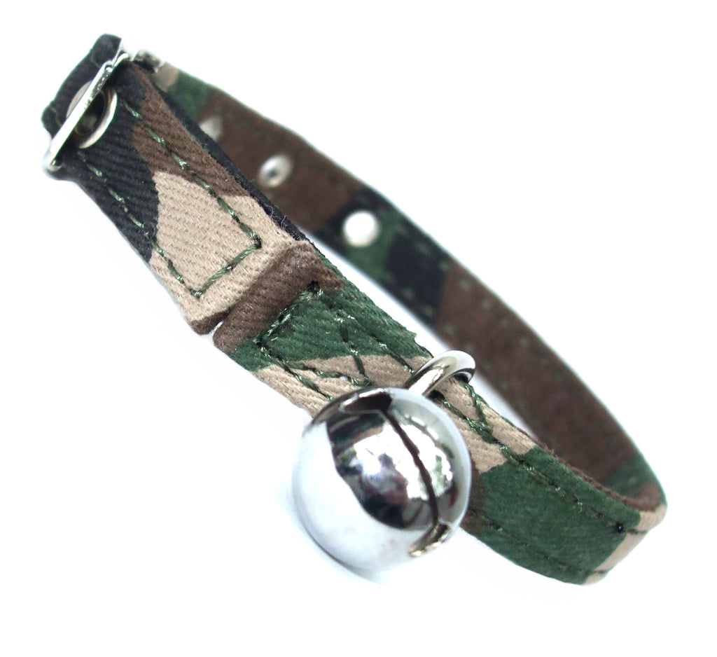 Collier en toile pour chat - Camouflage armée