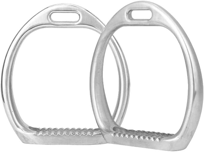 Étriers de sécurité argent pour cheval - Paire