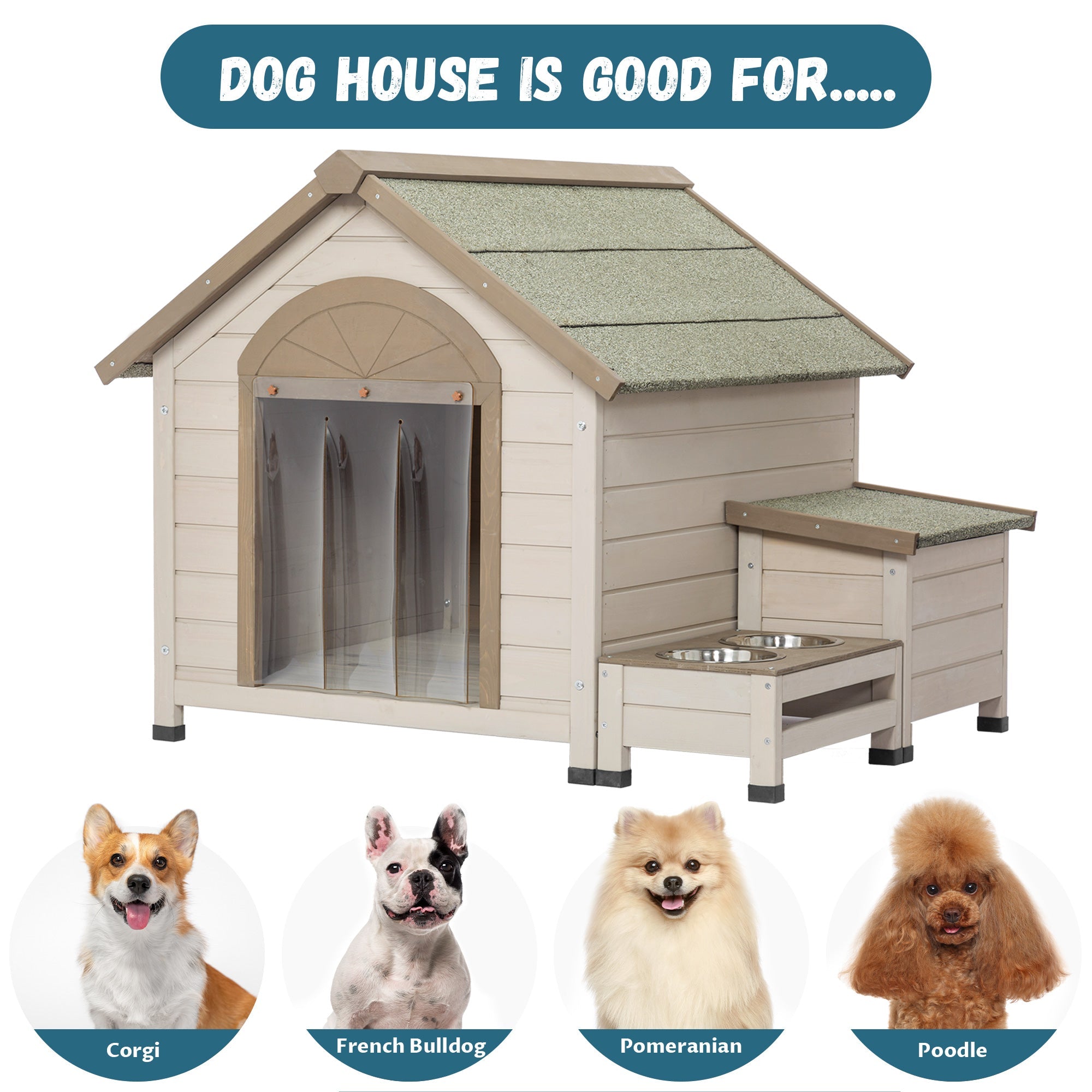 Maison en bois pour chien : confort et ventilation optimale