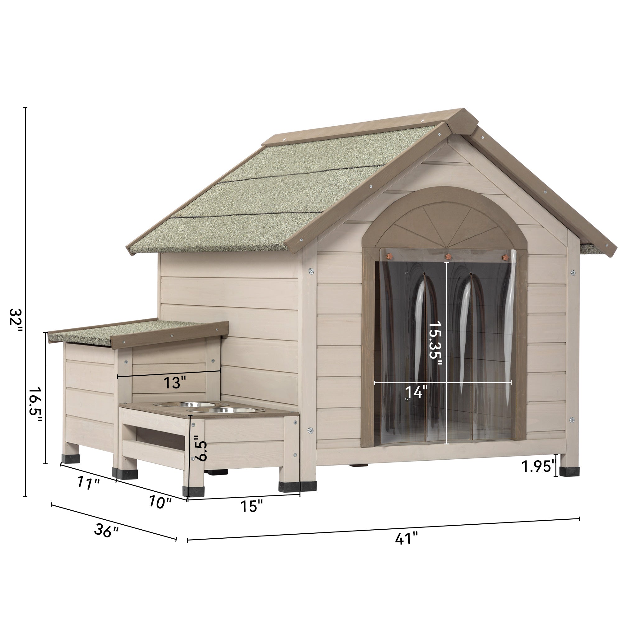 Maison en bois pour chien : confort et ventilation optimale