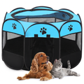 Cage en Maille Rouge et Noire pour Chiens et Chats