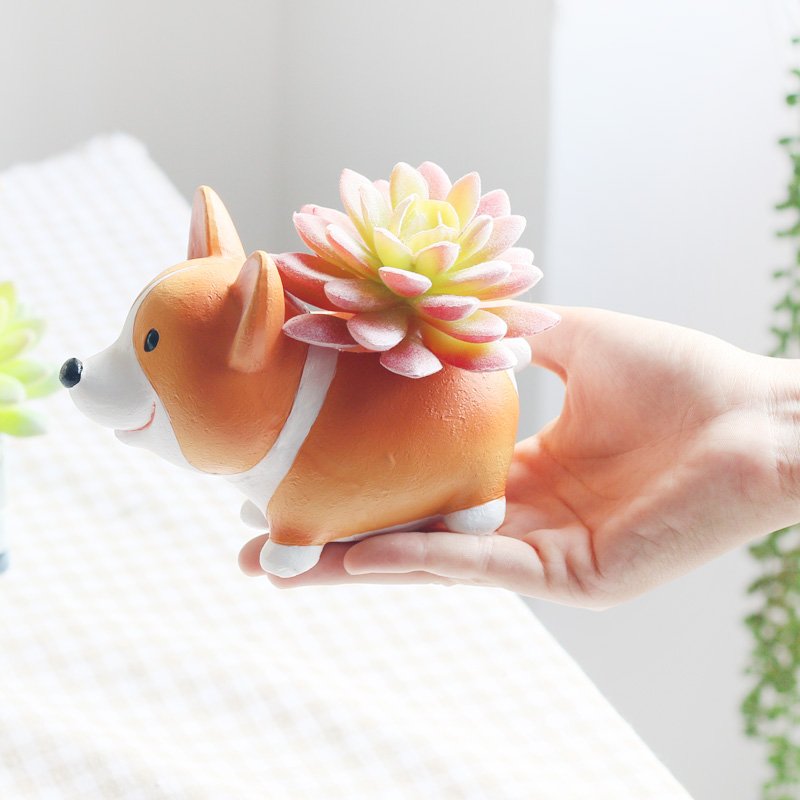 Pots de fleurs Corgi