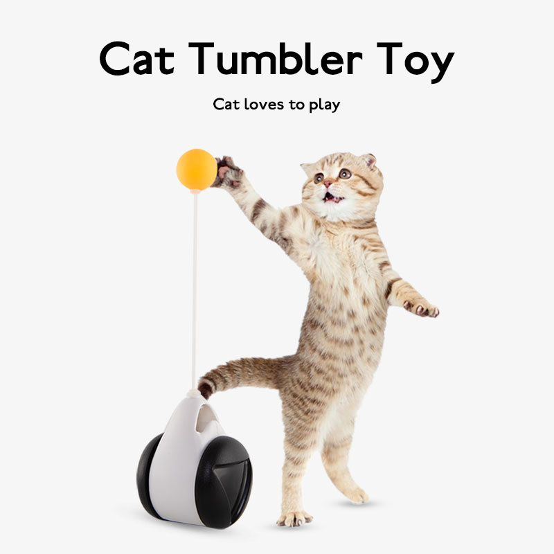 Boule à bascule équilibrée pour chat