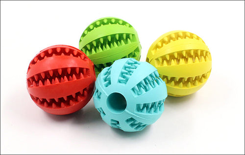 Balles distributeurs de nourriture pour chiens, chats et chiots, jouets à mâcher pour les dents