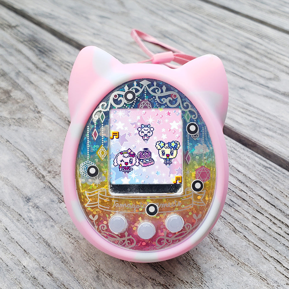 Coque de protection en silicone pour Tamagochi Rose