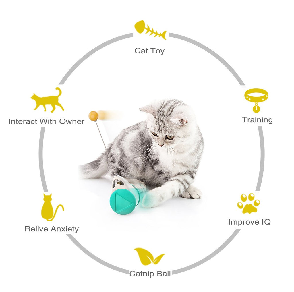 Boule à bascule équilibrée pour chat