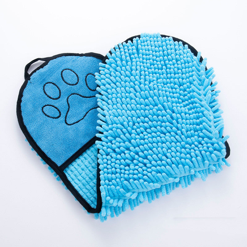 Serviette de bain pour chat à séchage rapide
