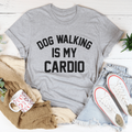 T-shirt Chien La Promenade est Mon Cardio