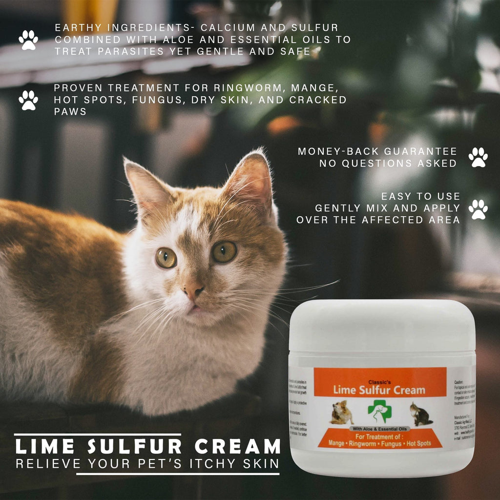 Lime Sulfur Animal Skin Cream - Animal Care et Veterinary Treatment pour