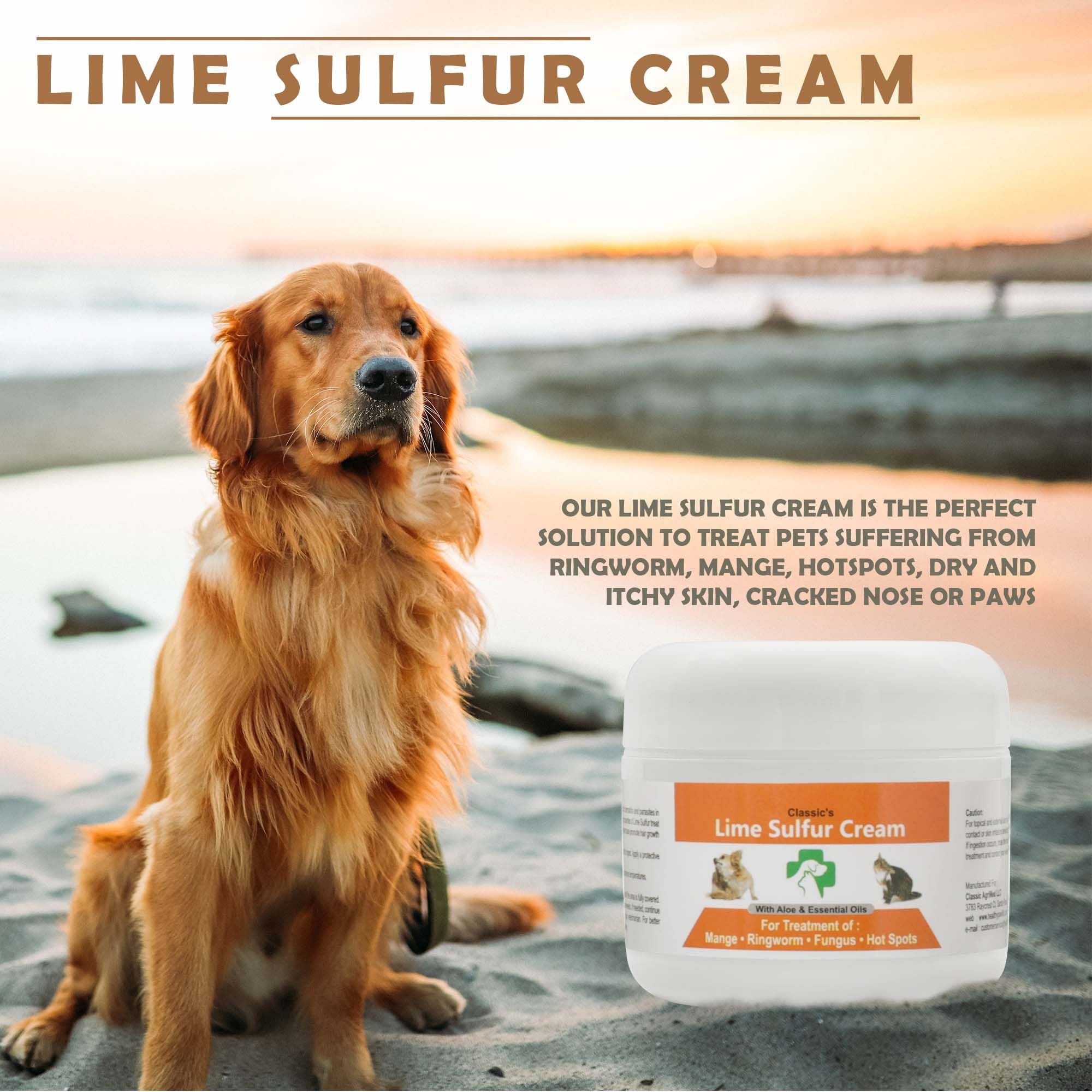 Lime Sulfur Animal Skin Cream - Animal Care et Veterinary Treatment pour