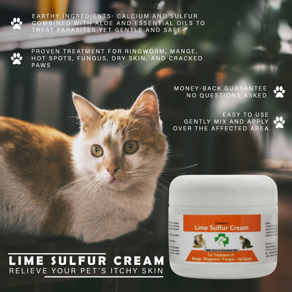 Lime Sulfur Animal Skin Cream - Animal Care et Veterinary Treatment pour