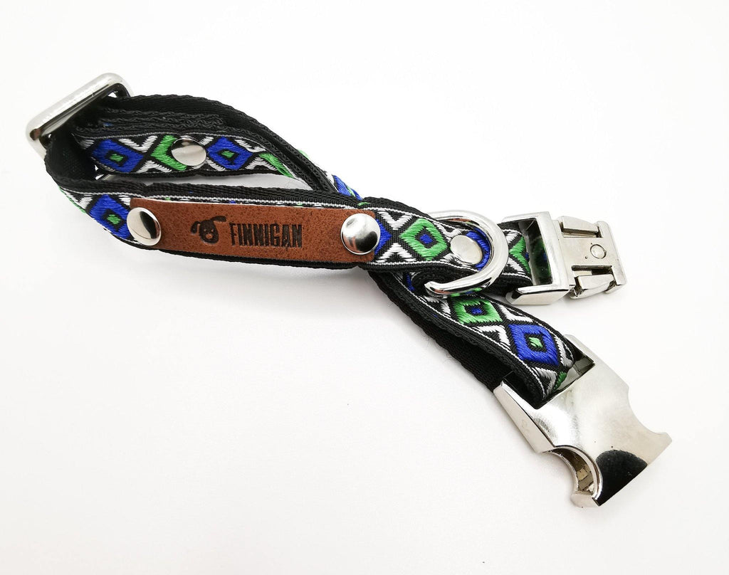 Collier en Coton Personnalisé Designer pour Petits Chiens
