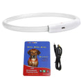 1Pc USB Rechargeable LED Chien Collier Multi Color Lighting Chien Safety