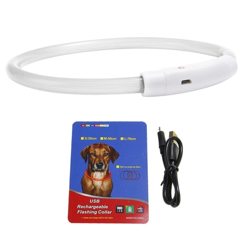1Pc USB Rechargeable LED Chien Collier Multi Color Lighting Chien Safety
