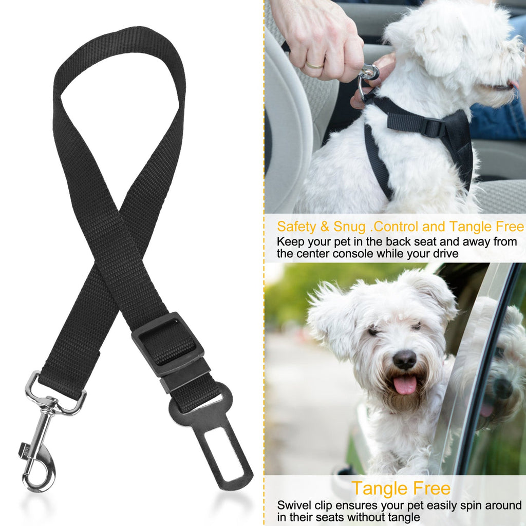 2Pcs Animal Chien Ceinture de Sécurité Laisse Réglable Animal Chien Chat Safety Leads