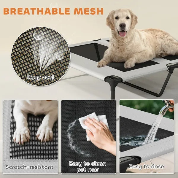 Lit surélevé pour chien : confort et protection au soleil