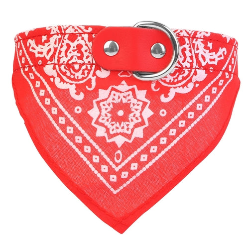 1Pc Réglable Bandana Leather Animal Collier Triangle Scarf