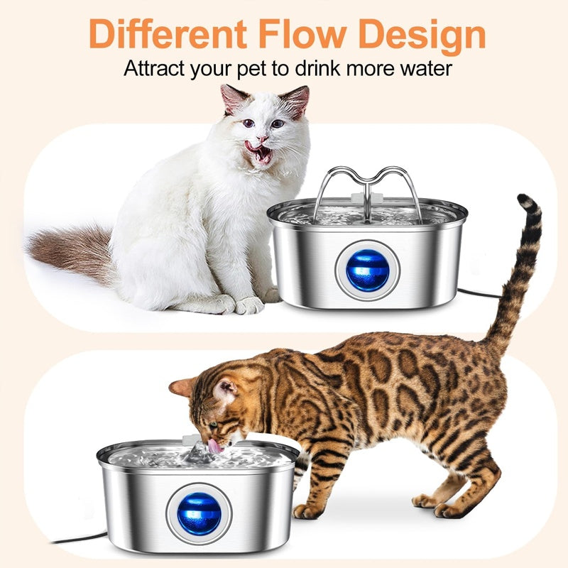 3.2L Cowhorn Model Animal Eau Dispenser - Acier Inoxydable Automatique
