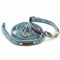 Ensemble de Collier en Coton Personnalisé pour Petit Chien