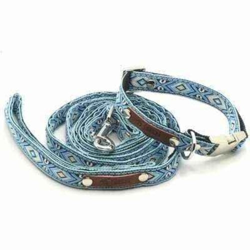 Ensemble de Collier en Coton Personnalisé pour Petit Chien